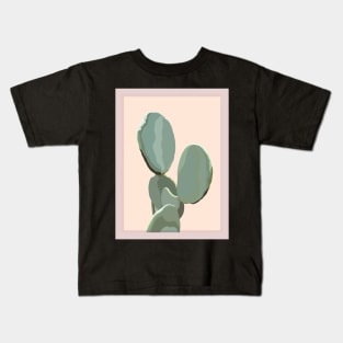 Minimalist Cactus Illustration Kids T-Shirt